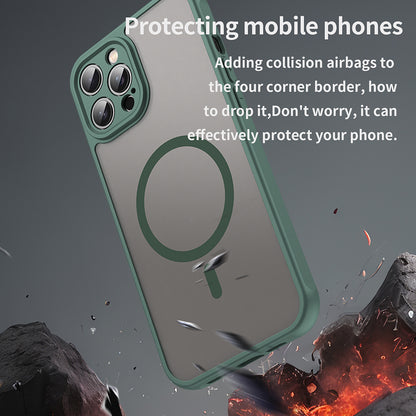 MagSafe-deksel for Apple iPhone 12 Pro, Techsuit, HaloFrost II, Grønn