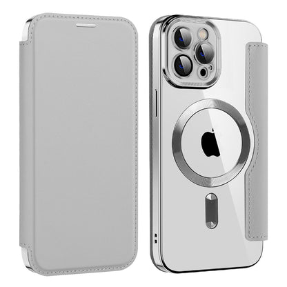MagSafe-deksel for Apple iPhone 12 Pro, Techsuit, SmartMag Book, Grå