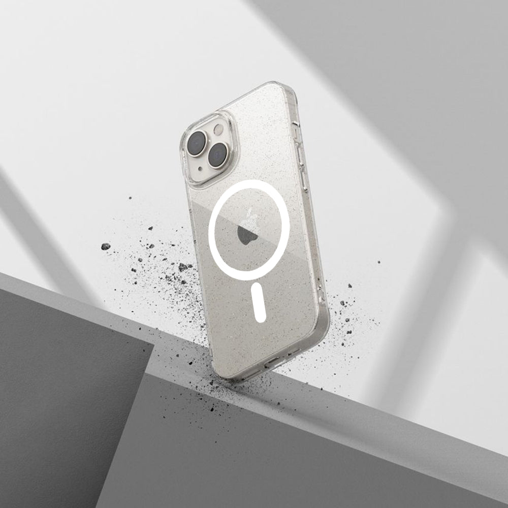 MagSafe-deksel for Apple iPhone 12 Pro, Techsuit, SparkleSkin, Transparent