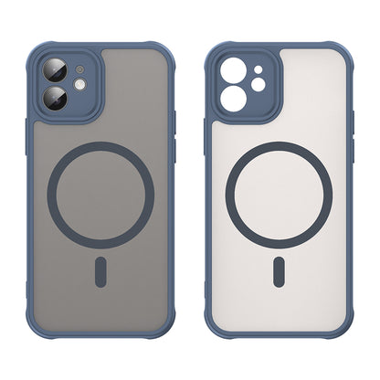 MagSafe-deksel for Apple iPhone 12, Techsuit, HaloFrost II, Marineblå