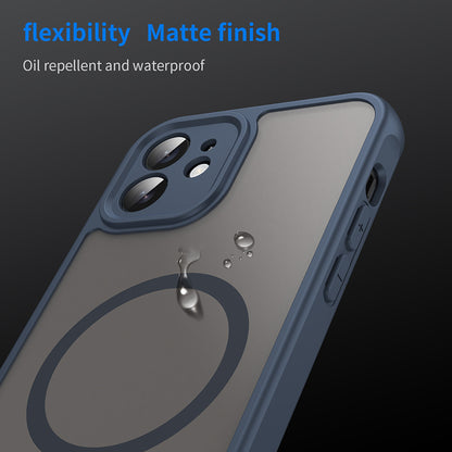 MagSafe-deksel for Apple iPhone 12, Techsuit, HaloFrost II, Marineblå