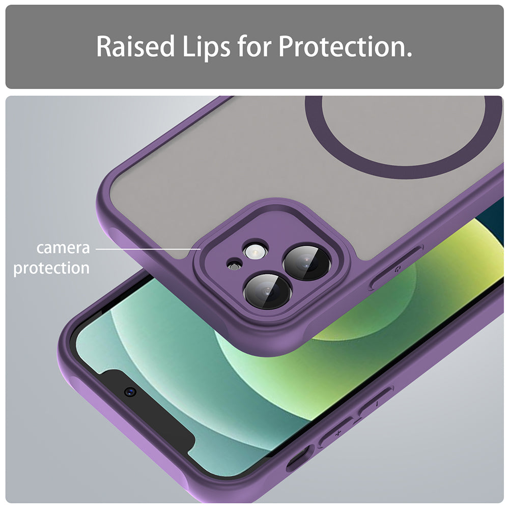 MagSafe-deksel for Apple iPhone 12, Techsuit, HaloFrost II, Lilla