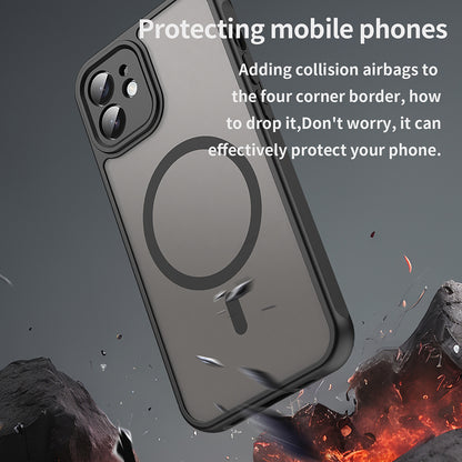 MagSafe-deksel for Apple iPhone 12, Techsuit, HaloFrost II, svart