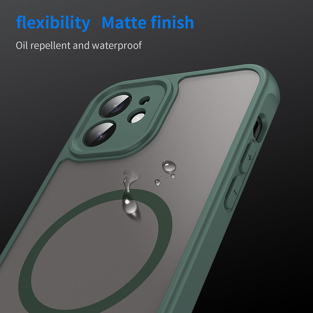 MagSafe-deksel for Apple iPhone 12, Techsuit, HaloFrost II, Grønn