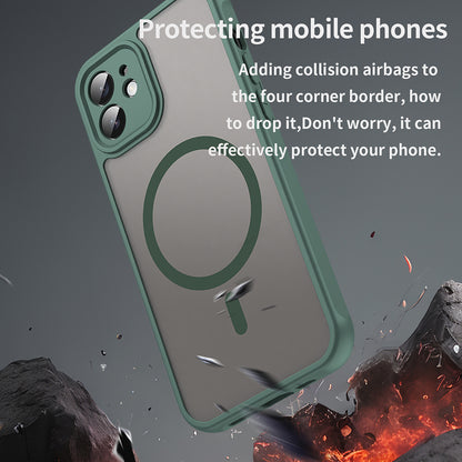 MagSafe-deksel for Apple iPhone 12, Techsuit, HaloFrost II, Grønn