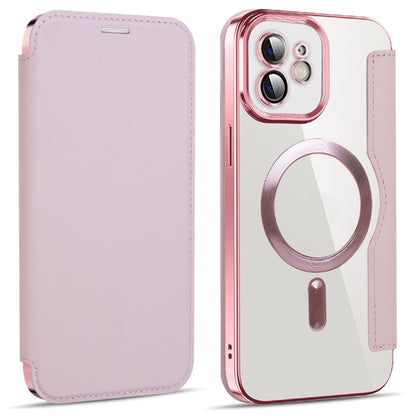 MagSafe-deksel for Apple iPhone 12, Techsuit, SmartMag Book, Rosa