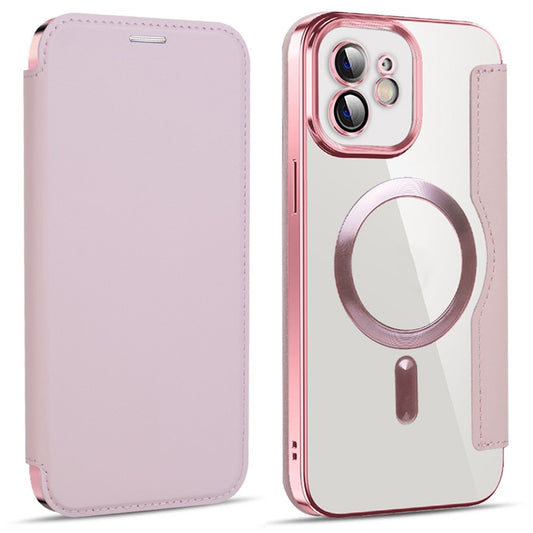 MagSafe-deksel for Apple iPhone 12, Techsuit, SmartMag Book, Rosa