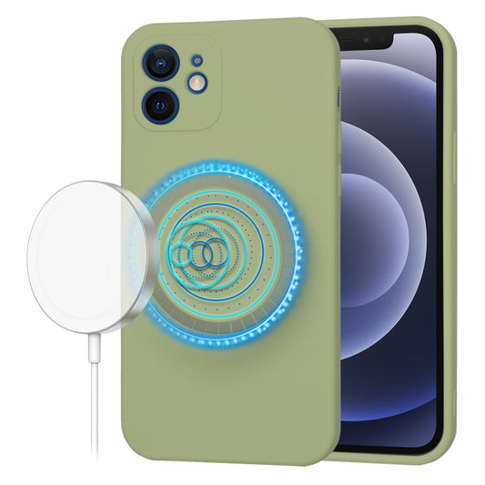 MagSafe-deksel for Apple iPhone 12, Techsuit, SoftFlex, Matcha