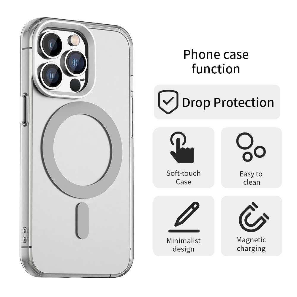 MagSafe-deksel for Apple iPhone 13 Pro Max, Techsuit, CandyCase, hvit