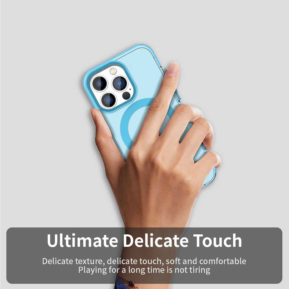 MagSafe-deksel for Apple iPhone 13 Pro, Techsuit, CandyCase, Blå