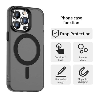 MagSafe-deksel for Apple iPhone 13 Pro, Techsuit, CandyCase, svart