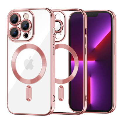 MagSafe-deksel for Apple iPhone 13 Pro, Techsuit, Luxury Crystal, Rosa