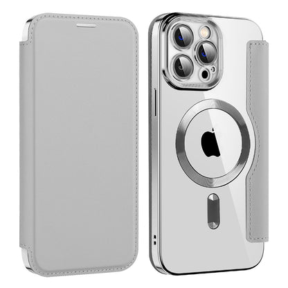 MagSafe-deksel for Apple iPhone 13 Pro, Techsuit, SmartMag Book, Grå