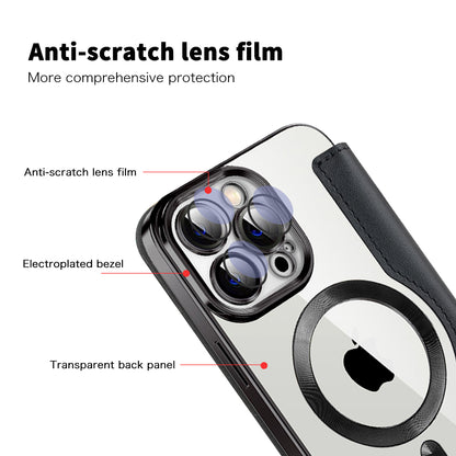 MagSafe-deksel for Apple iPhone 13 Pro, Techsuit, SmartMag Book, Svart