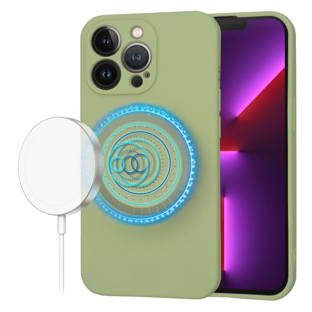 MagSafe-deksel for Apple iPhone 13 Pro, Techsuit, SoftFlex, Matcha