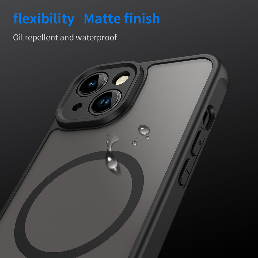 MagSafe-deksel for Apple iPhone 13, Techsuit, HaloFrost II, svart