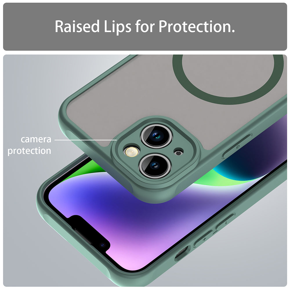 MagSafe-deksel for Apple iPhone 13, Techsuit, HaloFrost II, Grønn
