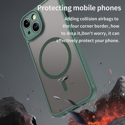 MagSafe-deksel for Apple iPhone 13, Techsuit, HaloFrost II, Grønn