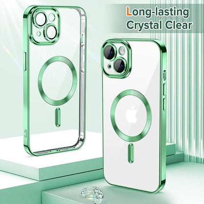 MagSafe-deksel for Apple iPhone 13, Techsuit, Luxury Crystal, Lys grønn