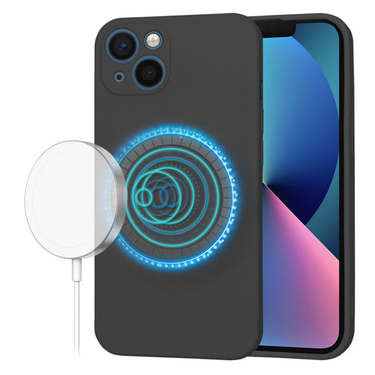 MagSafe-deksel for Apple iPhone 13, Techsuit, SoftFlex, Svart