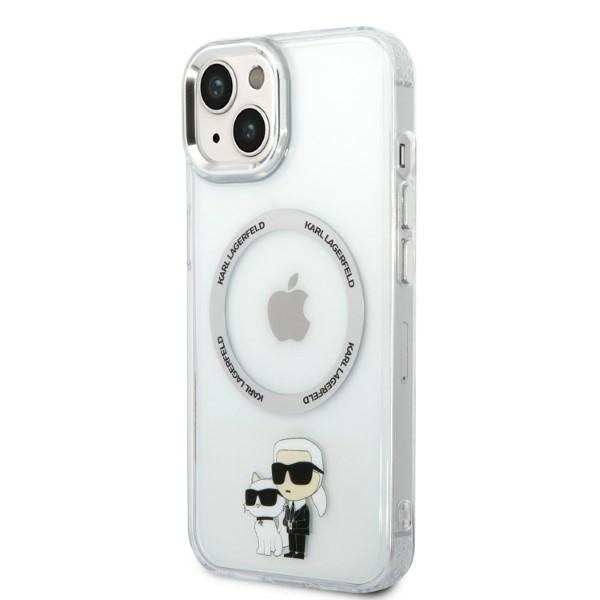 MagSafe-deksel for Apple iPhone 14 Plus, Karl Lagerfeld, Ikonik Karl & Choupette, Gjennomsiktig