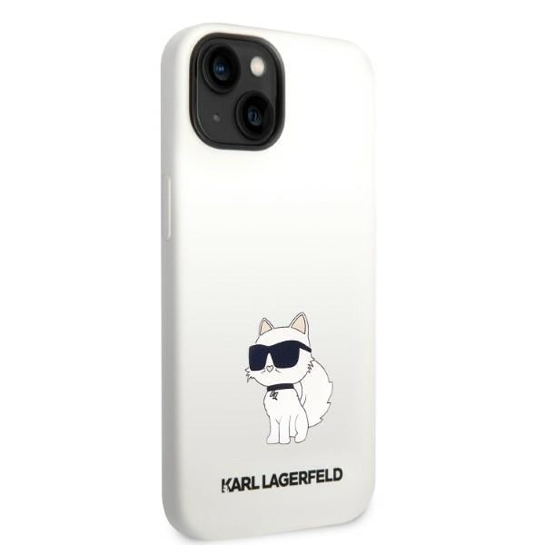 MagSafe-deksel for Apple iPhone 14 Plus, Karl Lagerfeld, Silicone Choupette, Hvit