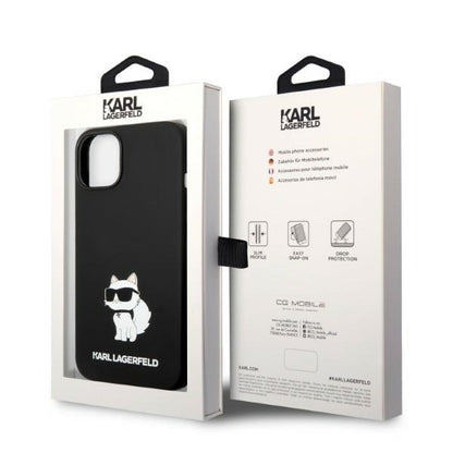 MagSafe-deksel for Apple iPhone 14 Plus, Karl Lagerfeld, Silicone Choupette, Svart