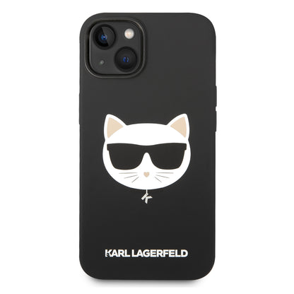 MagSafe-deksel for Apple iPhone 14 Plus, Karl Lagerfeld, Silicone Choupette's Head, Svart