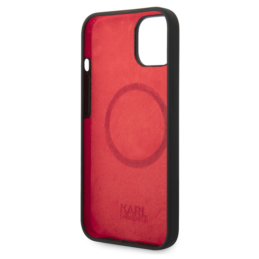 MagSafe-deksel for Apple iPhone 14 Plus, Karl Lagerfeld, Silicone Choupette's Head, Svart