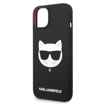 MagSafe-deksel for Apple iPhone 14 Plus, Karl Lagerfeld, Silicone Choupette's Head, Svart