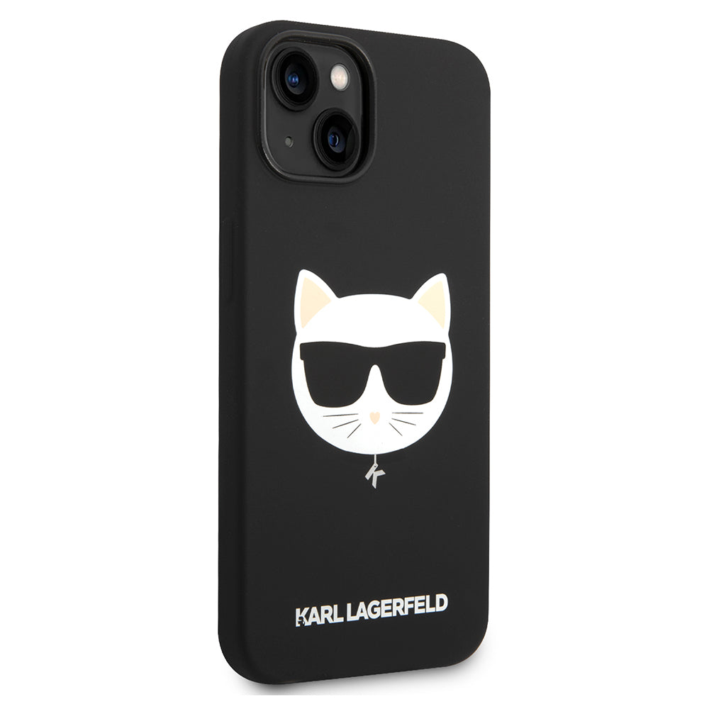 MagSafe-deksel for Apple iPhone 14 Plus, Karl Lagerfeld, Silicone Choupette's Head, Svart