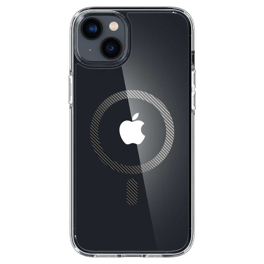 MagSafe-deksel for Apple iPhone 14 Plus, Spigen, Ultra Hybrid Carbon, Gjennomsiktig