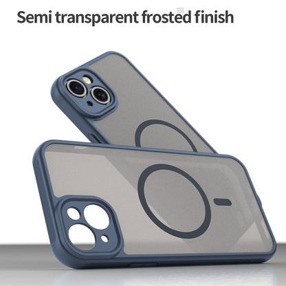 MagSafe-deksel for Apple iPhone 14 Plus, Techsuit, HaloFrost II, Marineblå