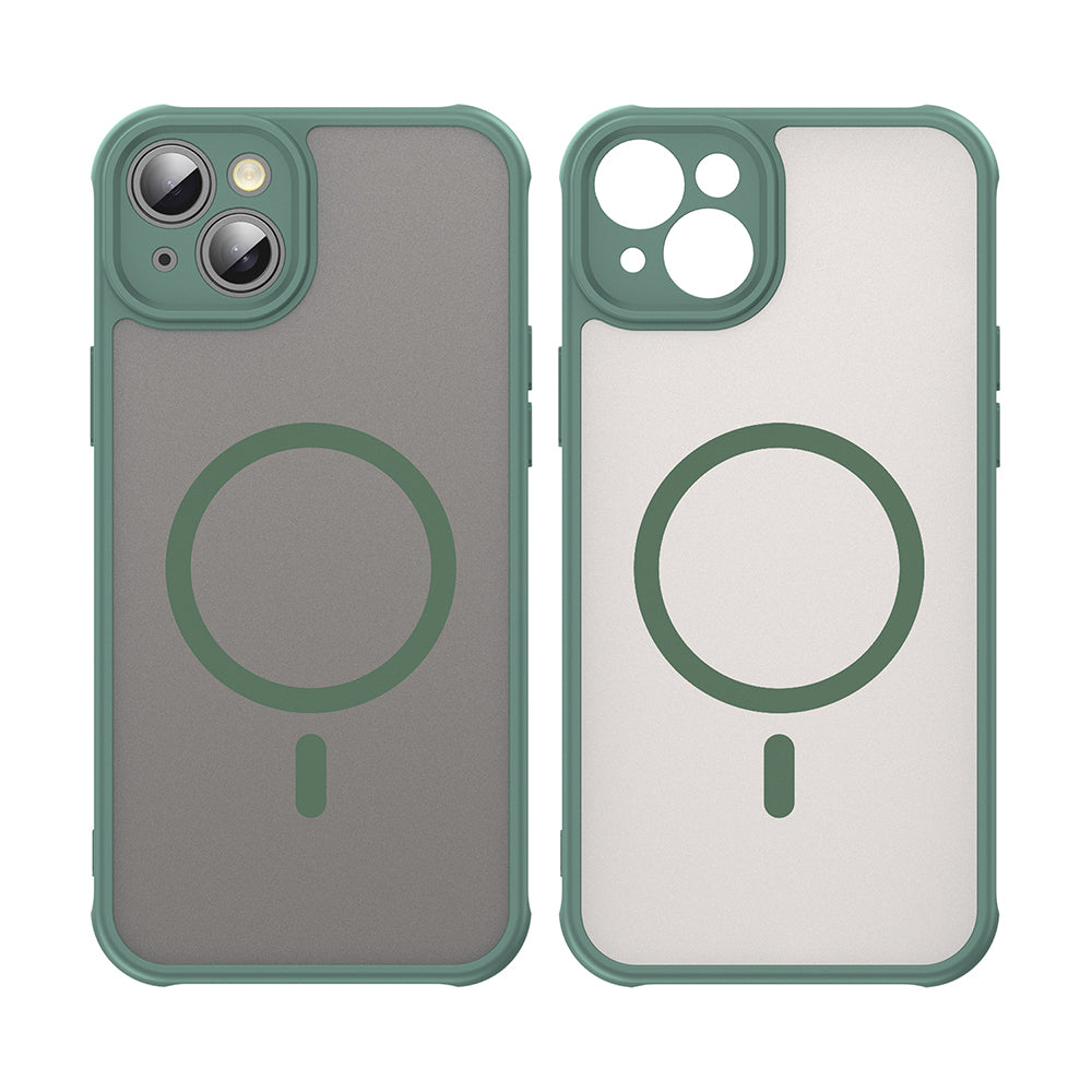MagSafe-deksel for Apple iPhone 14 Plus, Techsuit, HaloFrost II, Grønn