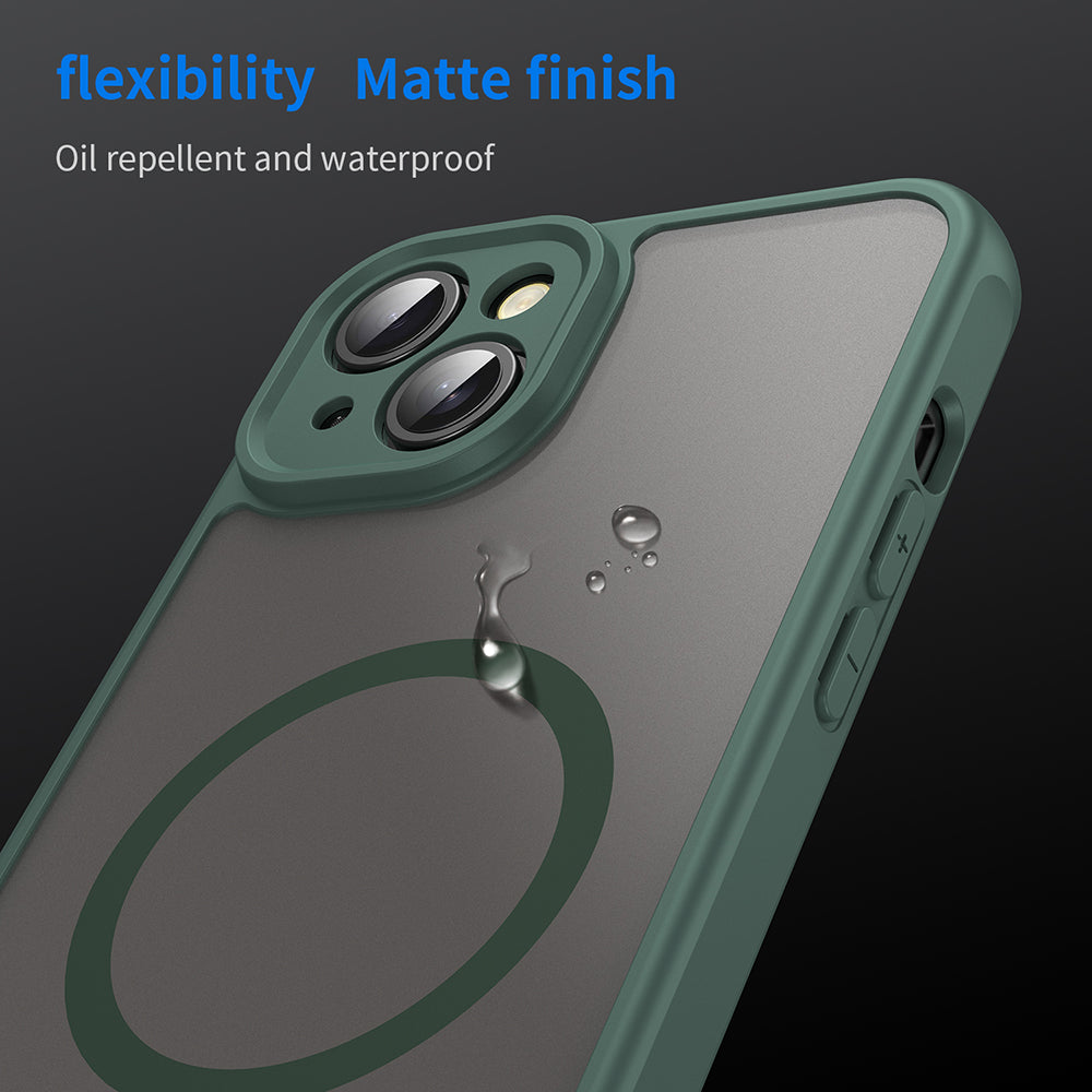 MagSafe-deksel for Apple iPhone 14 Plus, Techsuit, HaloFrost II, Grønn