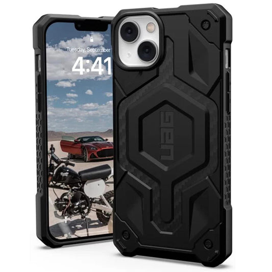 MagSafe-deksel for Apple iPhone 14 Plus, Urban Armor Gear, Monarch Pro Carbon, Svart
