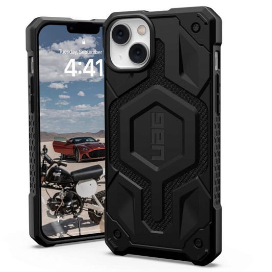 MagSafe-deksel for Apple iPhone 14 Plus, Urban Armor Gear, Monarch Pro Kevlar, svart