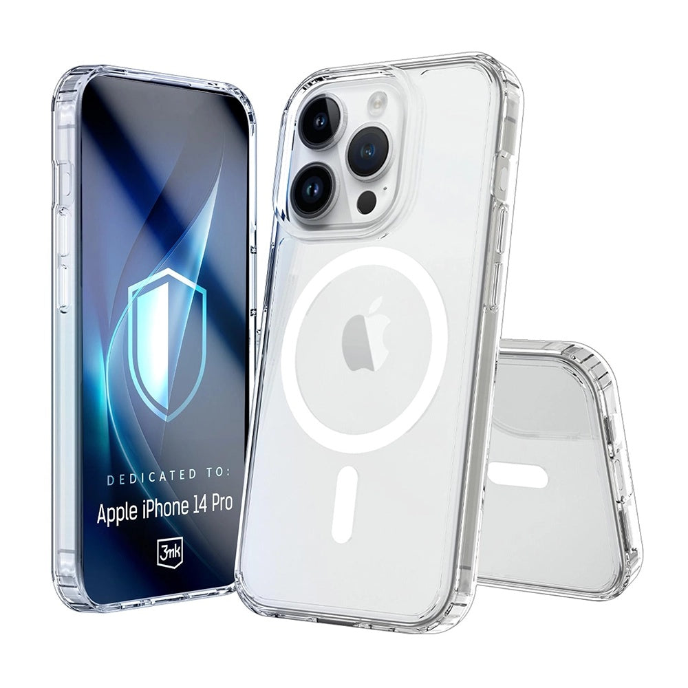 MagSafe-deksel for Apple iPhone 14 Pro, 3MK, Armor MagCase, Transparent