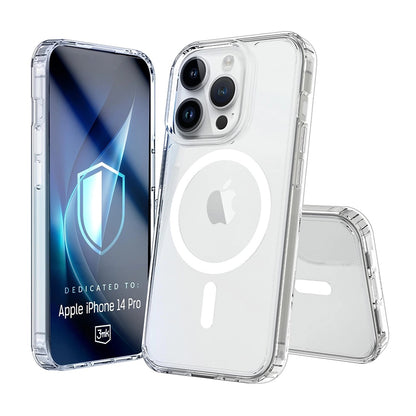 MagSafe-deksel for Apple iPhone 14 Pro, 3MK, Armor MagCase, Transparent