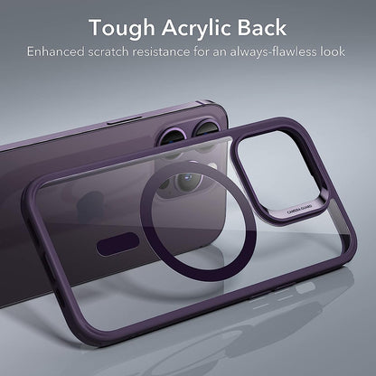 MagSafe-deksel for Apple iPhone 14 Pro, ESR, Classic Hybrid, Lilla Transparent