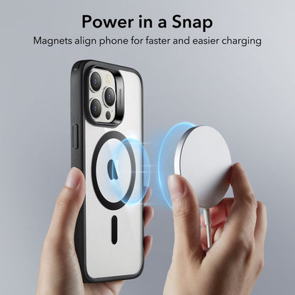 MagSafe-deksel for Apple iPhone 14 Pro, ESR, Classic Hybrid, Svart Transparent