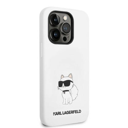 MagSafe-deksel for Apple iPhone 14 Pro, Karl Lagerfeld, Silicone Choupette, Hvit
