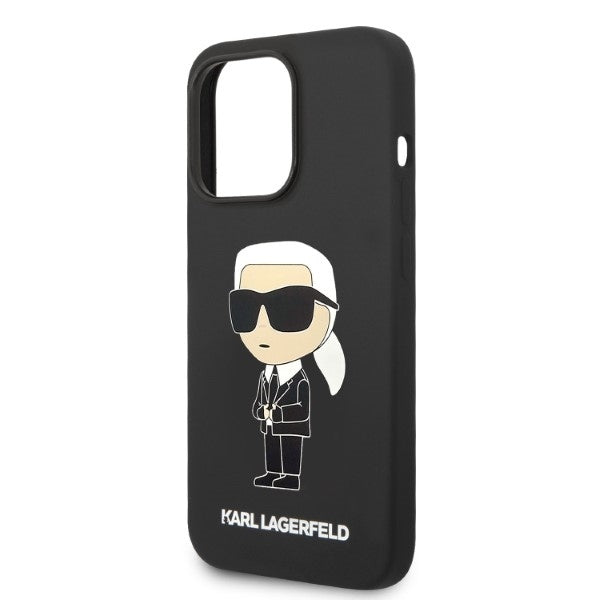 MagSafe-deksel for Apple iPhone 14 Pro Max, Karl Lagerfeld, Silicone Ikonik Karl, Svart