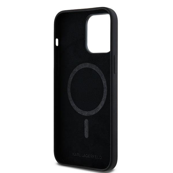 MagSafe-deksel for Apple iPhone 14 Pro Max, Karl Lagerfeld, Silicone Karl & Choupette, Svart