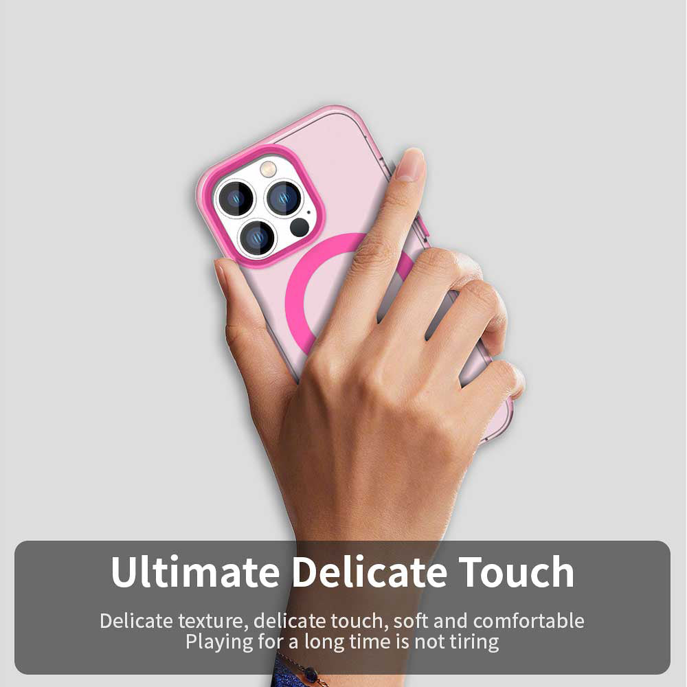 MagSafe-deksel for Apple iPhone 14 Pro Max, Techsuit, CandyCase, Rosa