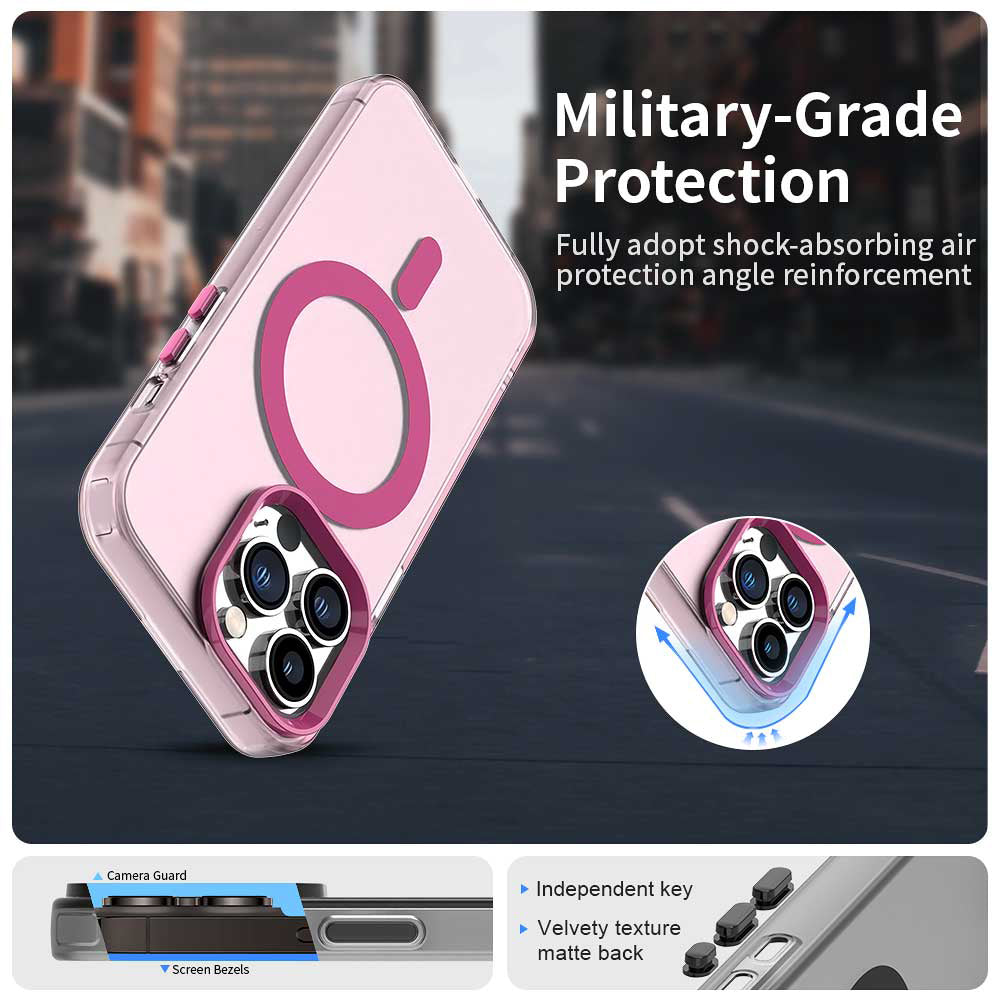 MagSafe-deksel for Apple iPhone 14 Pro Max, Techsuit, CandyCase, Rosa