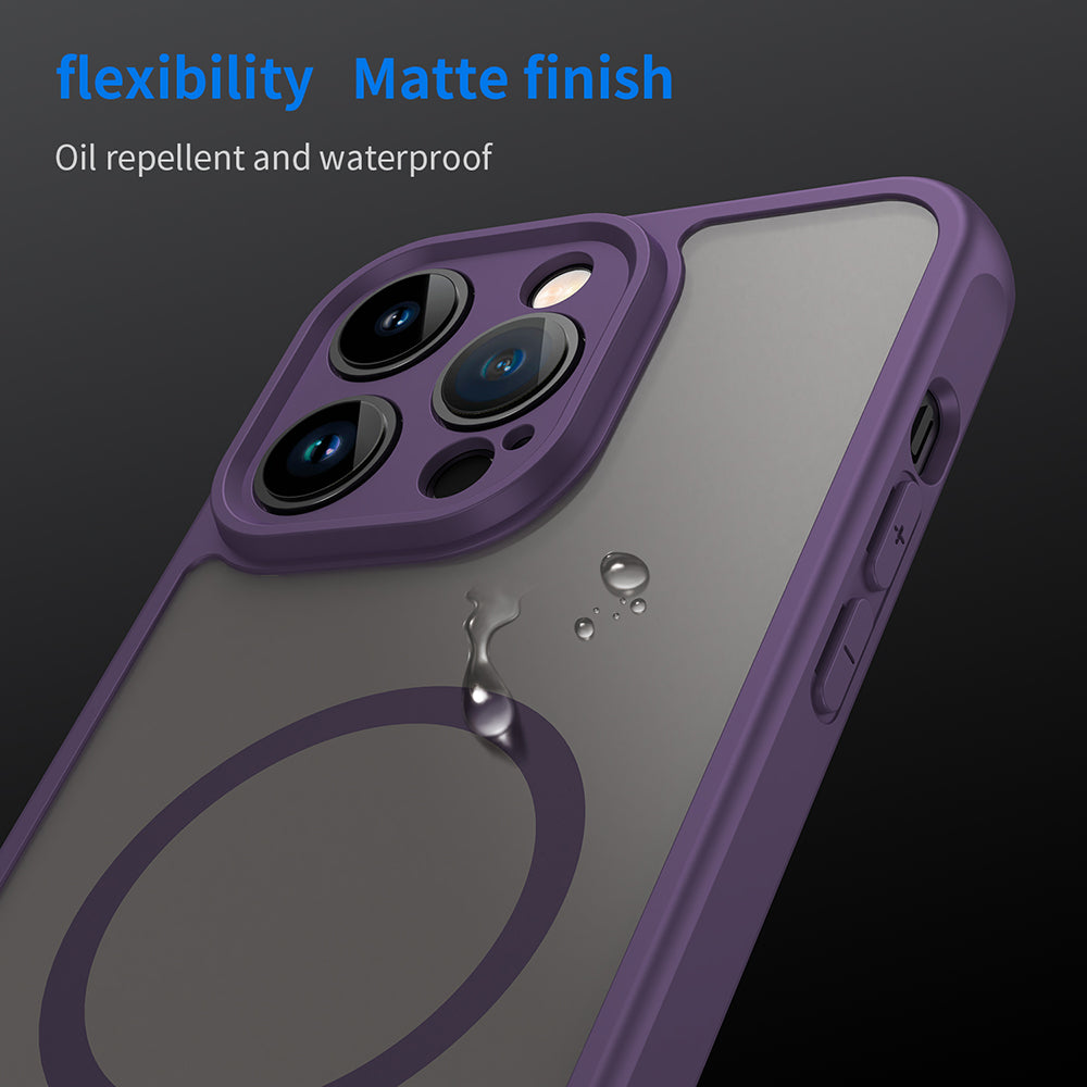 MagSafe-deksel for Apple iPhone 14 Pro, Techsuit, HaloFrost II, Lilla