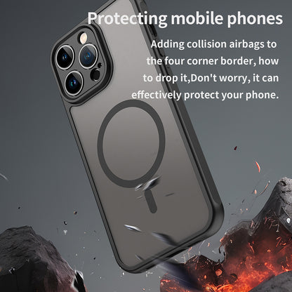 MagSafe-deksel for Apple iPhone 14 Pro, Techsuit, HaloFrost II, svart