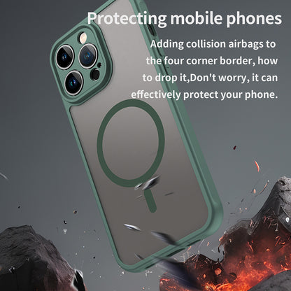 MagSafe-deksel for Apple iPhone 14 Pro, Techsuit, HaloFrost II, Grønn