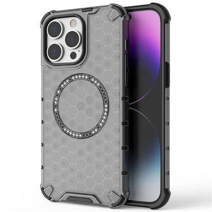MagSafe-deksel for Apple iPhone 14 Pro, Techsuit, HoneyComb Shield, hvit